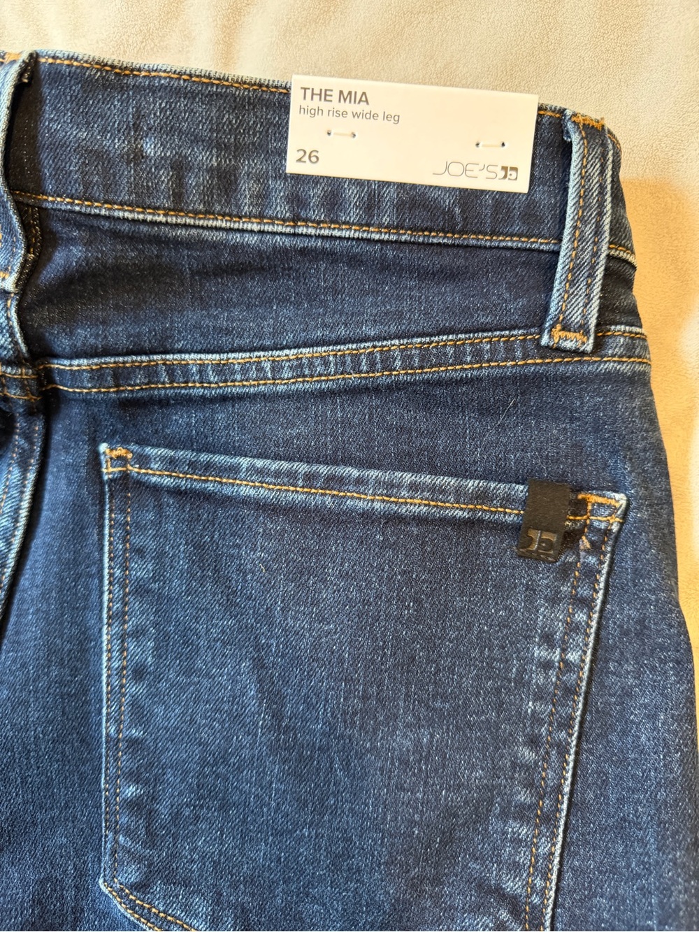 Joe’s Jeans “The Mia” High Rise Wide Leg Long Inseam - NWT - 26x33 - Med Blue - Picture 6 of 12